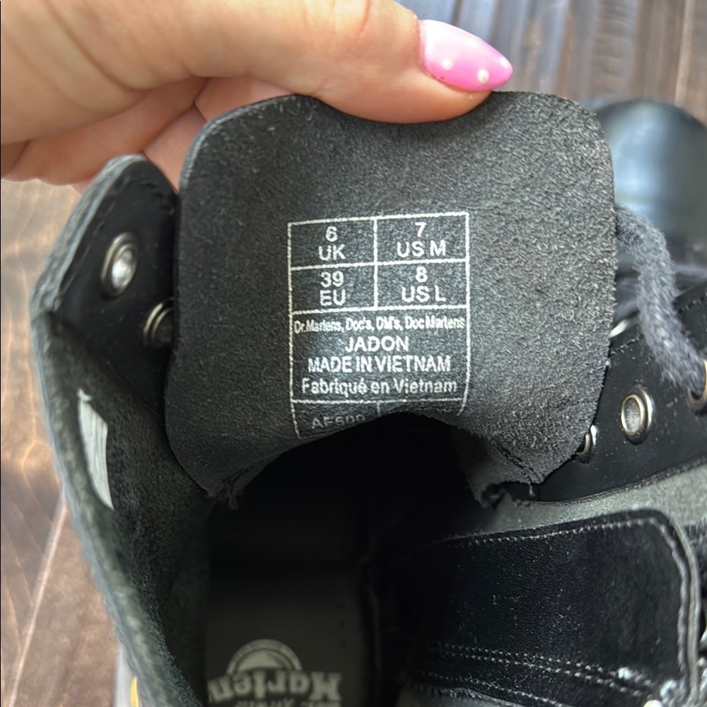 Dr. Martens Black Platform Boots - Picture 3 of 3